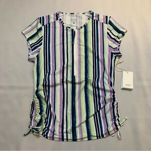 Carve Designs Swim Shirt Women L Dawson Rashguard 1/2 Zip Cover Up Surf